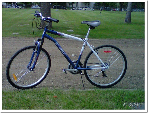 Mountain bike close-up shot