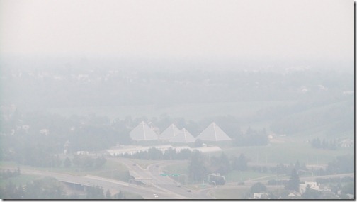 Edmonton Wreathed in Smoke